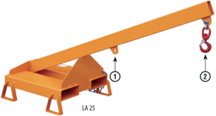 Stapler Anbaugerät Lastarm Typ LA 25